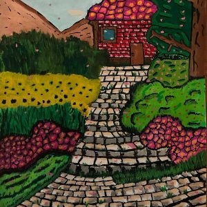 Vendita online opera dal titolo “Country House” realizzata dall'artista contemporaneo Domenico Carraturo (Domcarry_art)