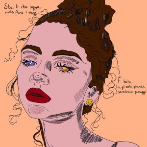 Vendita online opera dal titolo “Eyes” realizzata dall'artista contemporaneo Domenico Carraturo (Domcarry_art)