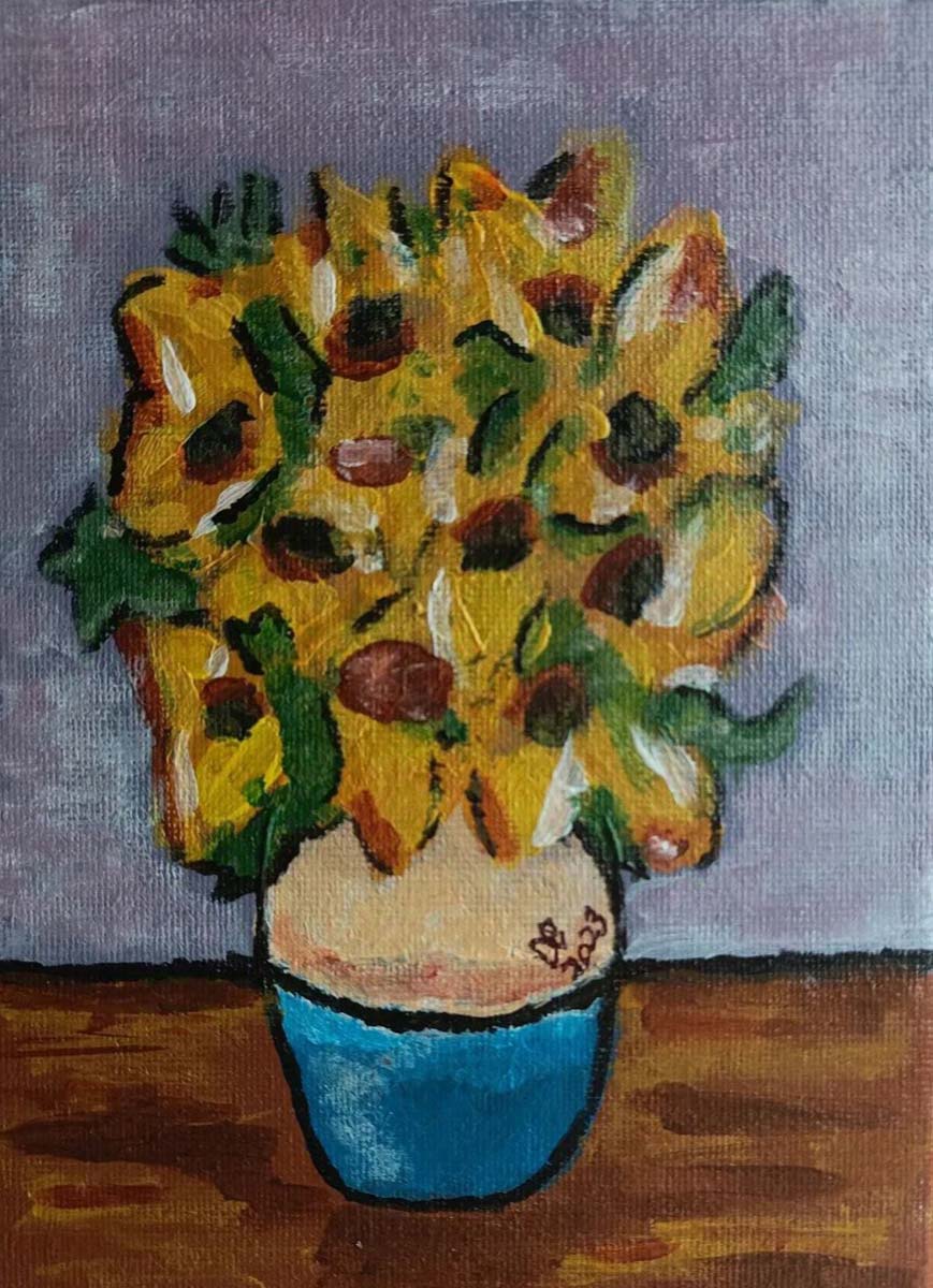 Girasoli-Domenico_Carraturo Vendita online opera dal titolo “Girasoli” realizzata dall'artista contemporaneo Domenico Carraturo (Domcarry_art)