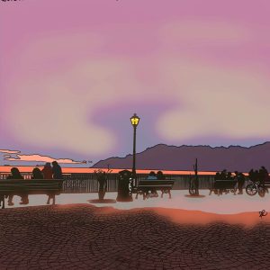 Vendita online opera dal titolo “Porticciolo” realizzata dall'artista contemporaneo Domenico Carraturo (Domcarry_art)